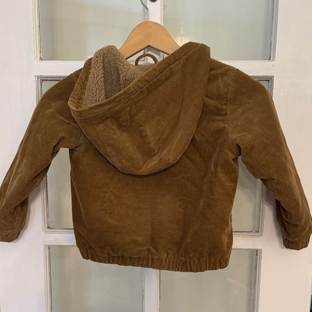 GAP Tan Corduroy Hooded Jacket - Picture 3 of 3